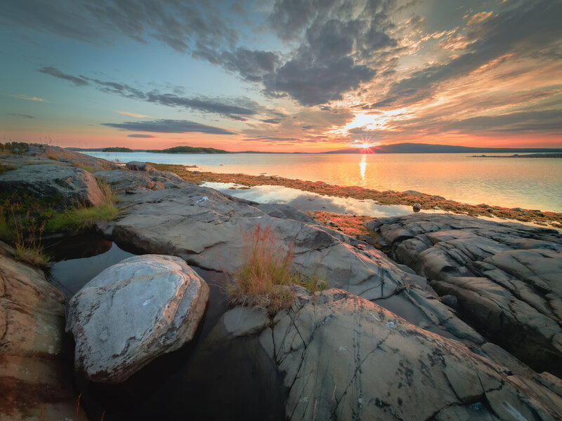 Закатная пастель на Белом море фото превью
