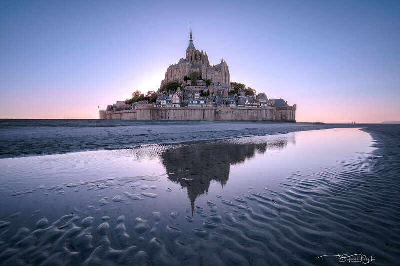 brittany, bretagne, france, mont saint michel, water, sea, church, beach Mont Saint-Michel фото превью