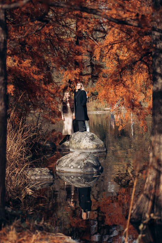 portrait, female portrait, autumn, mother, daughter, family Mother&Daughter фото превью