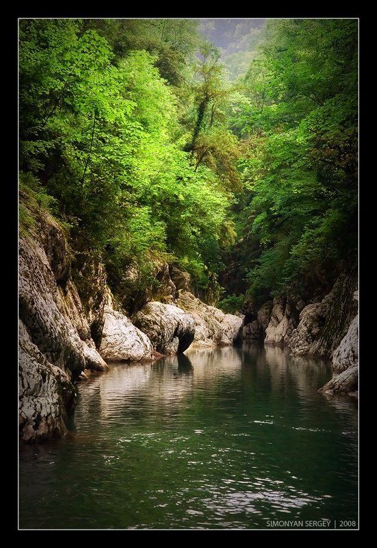 Ворота, кавказ, река, Россия, Скалы, сочи, ущелье, хоста, Чертовы Ущелье Чертовы Ворота фото превью