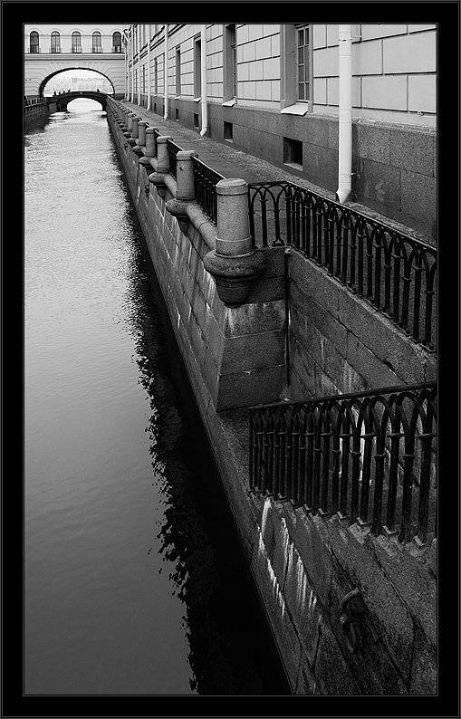 петербург, центр, зимняя канавка, чб, Kirill Shapovalov