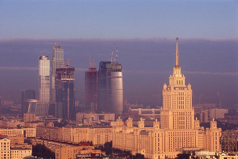 москва, рассвет *** фото превью