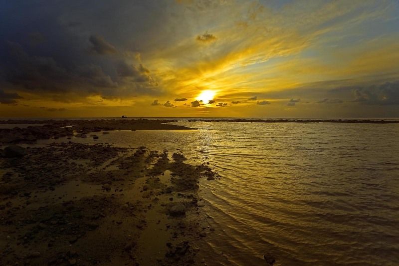 море, закат, солнце, вода вечерние зарисовки фото превью