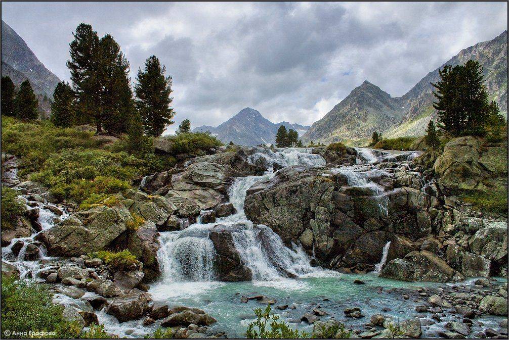 алтай, горы, горный алтай,  дарашколь, водопад, дождь, аня, графова, Аня Графова