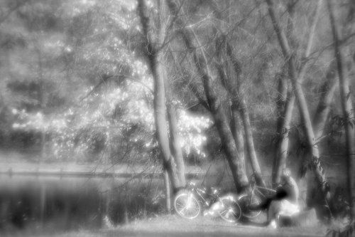 Деревья, бережок, вода... - Посиделки у пруда...