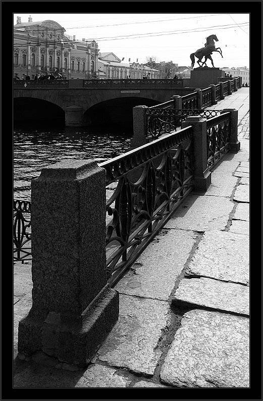 петербург, центр, фонтанка, аничков, чб, Kirill Shapovalov