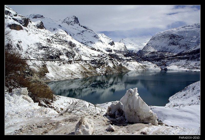 альпы, озеро, шевриль, весна, снег, paradox Весна на озере дю Шевриль фото превью