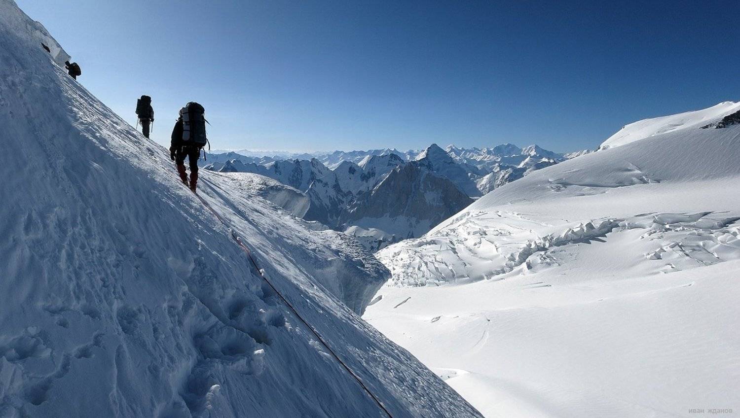 горы, памир, пик коммунизма,, Иван Жданов