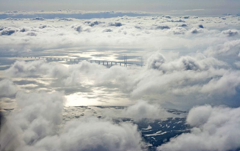 облака, мост, небо,море,вода,земля Как во сне фото превью