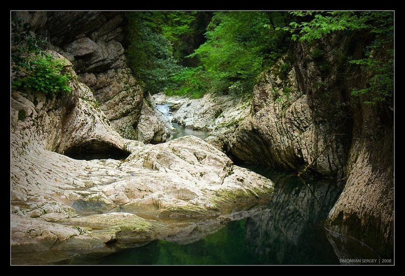 сочи, хоста, кавказ, река, ущелье Навалишинское ущелье фото превью