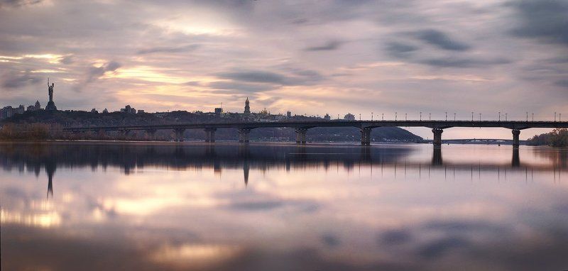мост Патона...вечер фото превью