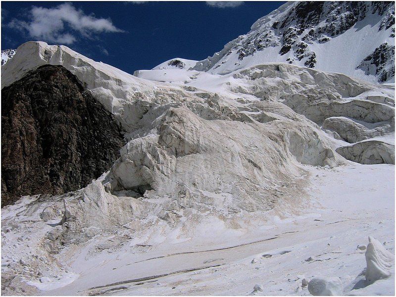 ледник,ледопад,тянь-шань Ледопад. фото превью