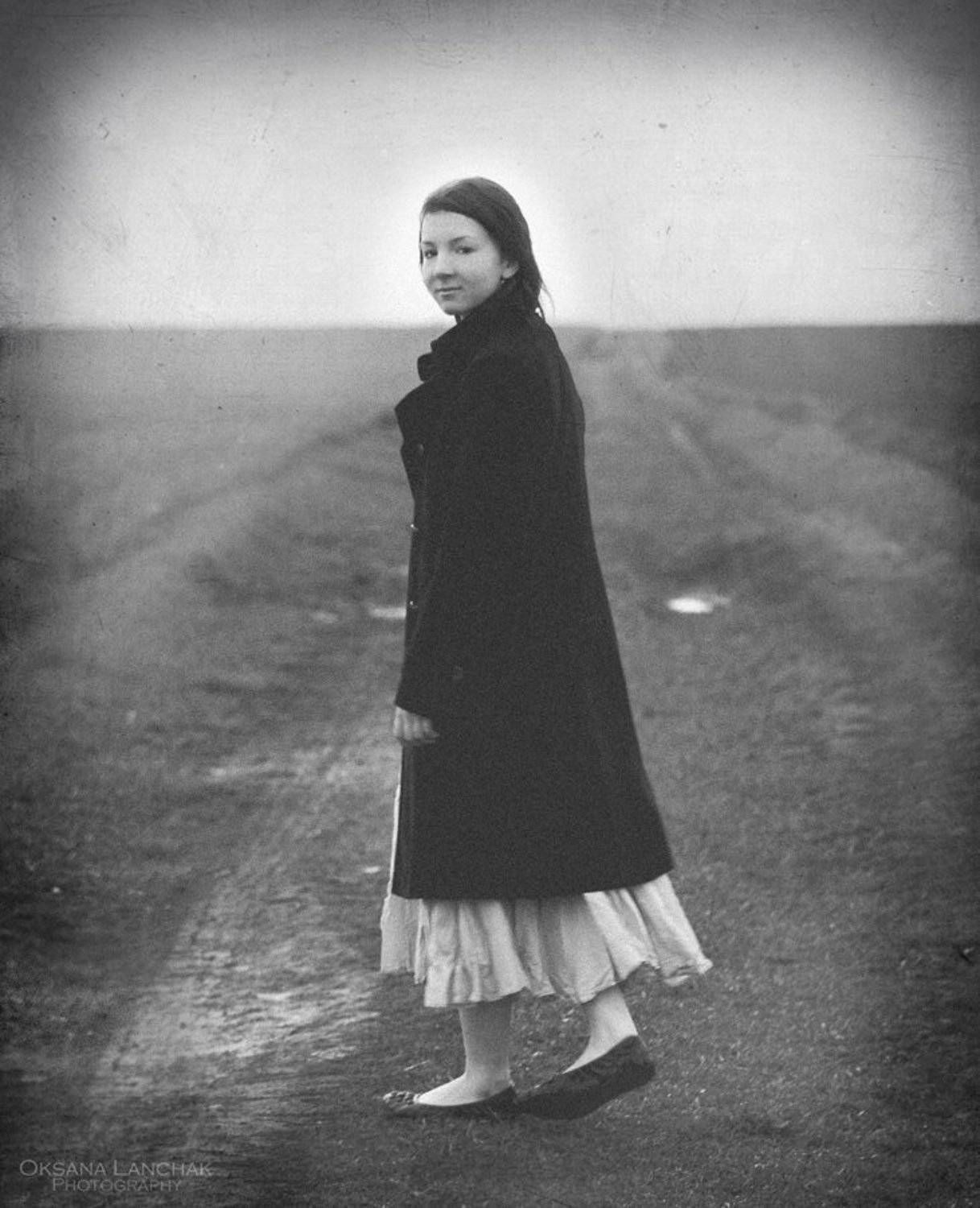 morning, girl, field, Oksana Lanchak