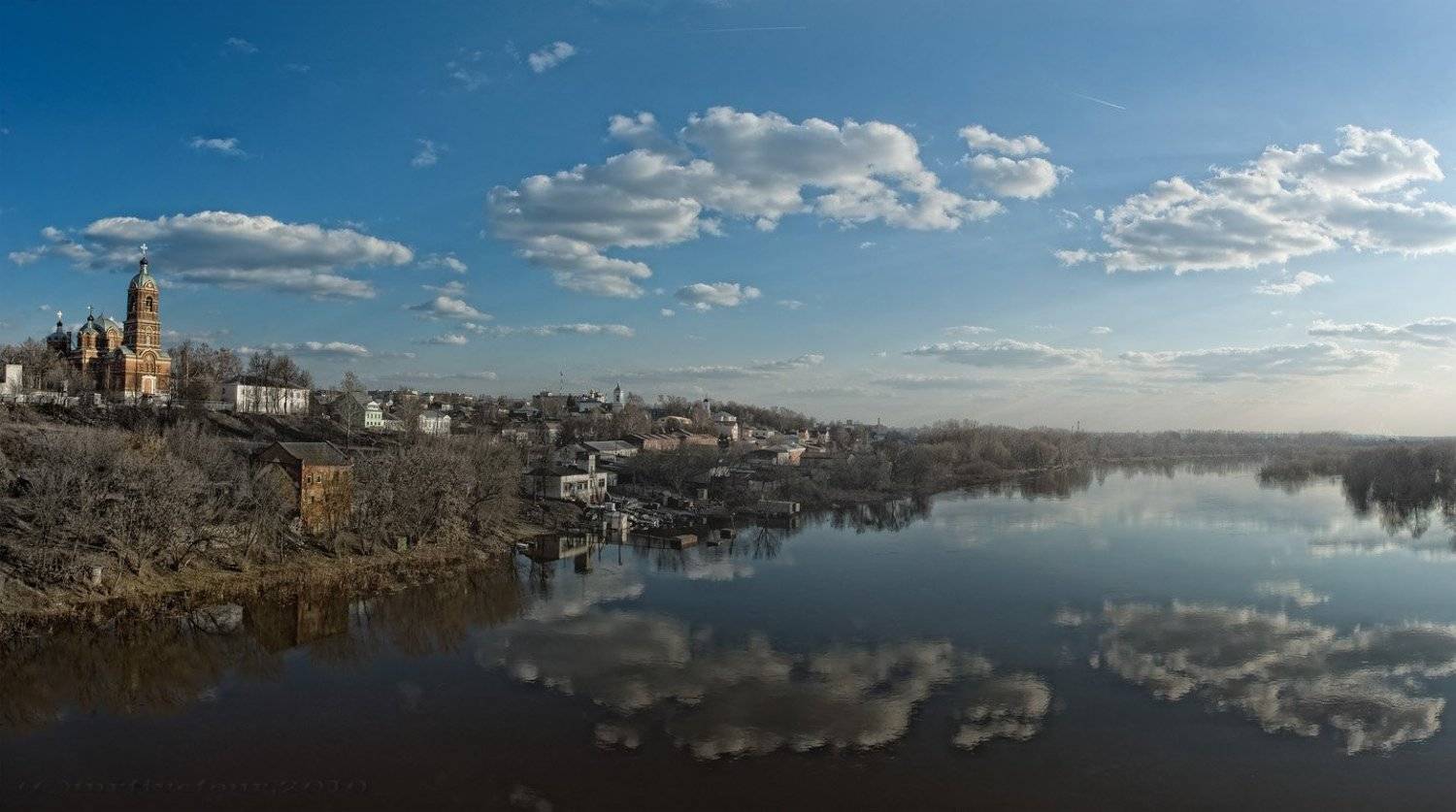 клязьма, закат, собор, река, разлив, прошлое лето