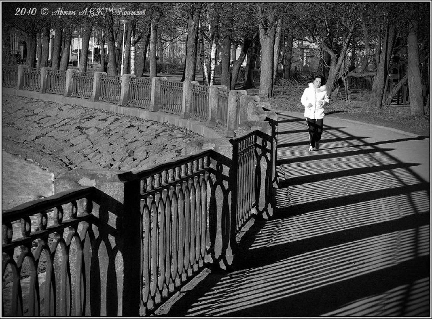 выборг, набережная, женщина, бег, тени, местность, усталость, Артём A.G.K&trade; Копылов