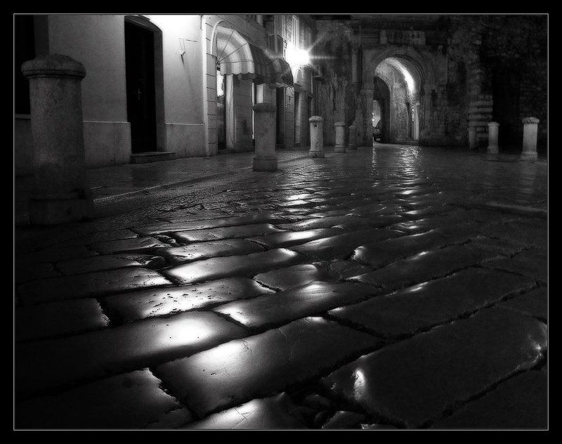 мостовая, ночь старая мостовая фото превью