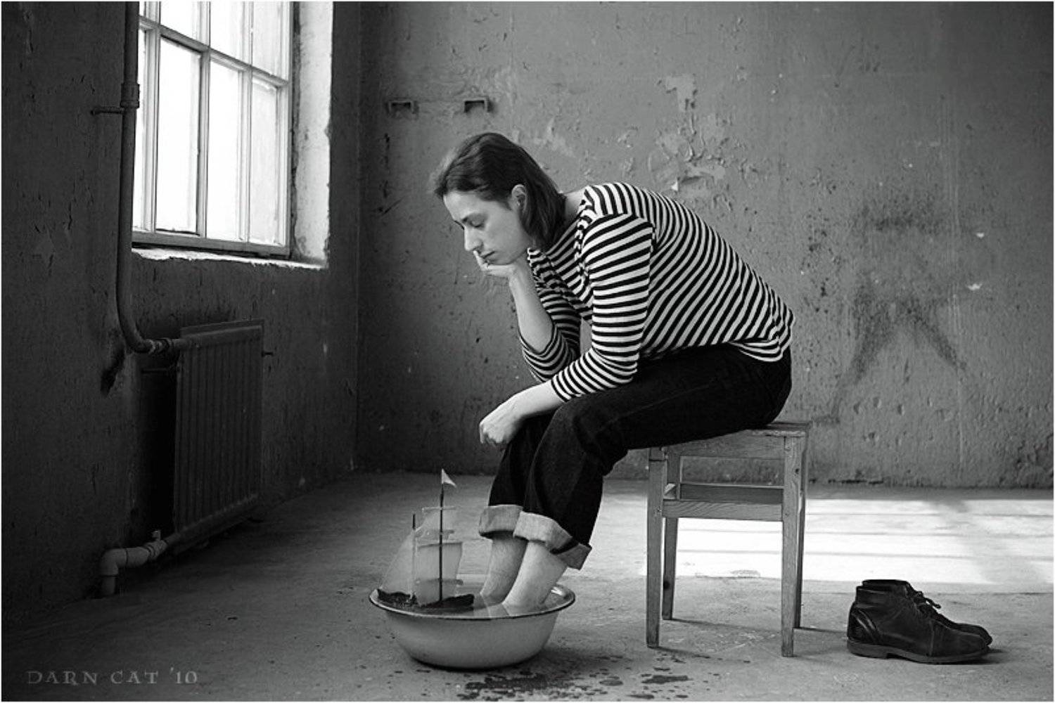 капитан, грей, ассоль, кораблик, таз, одиночество, мечты, новые, горизонты, Darn Cat