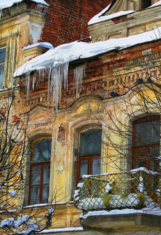 окно, сосулька, старина Окна девятнадцатого века фото превью