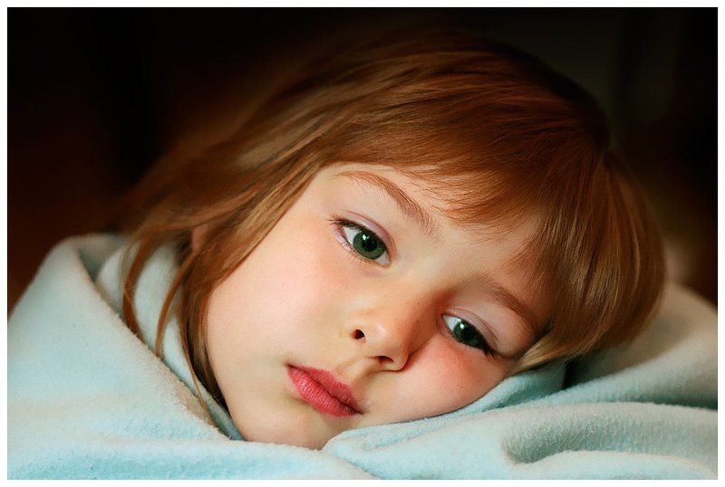 девочка, ребенок, глаза, грусть, портрет Грустинка фото превью