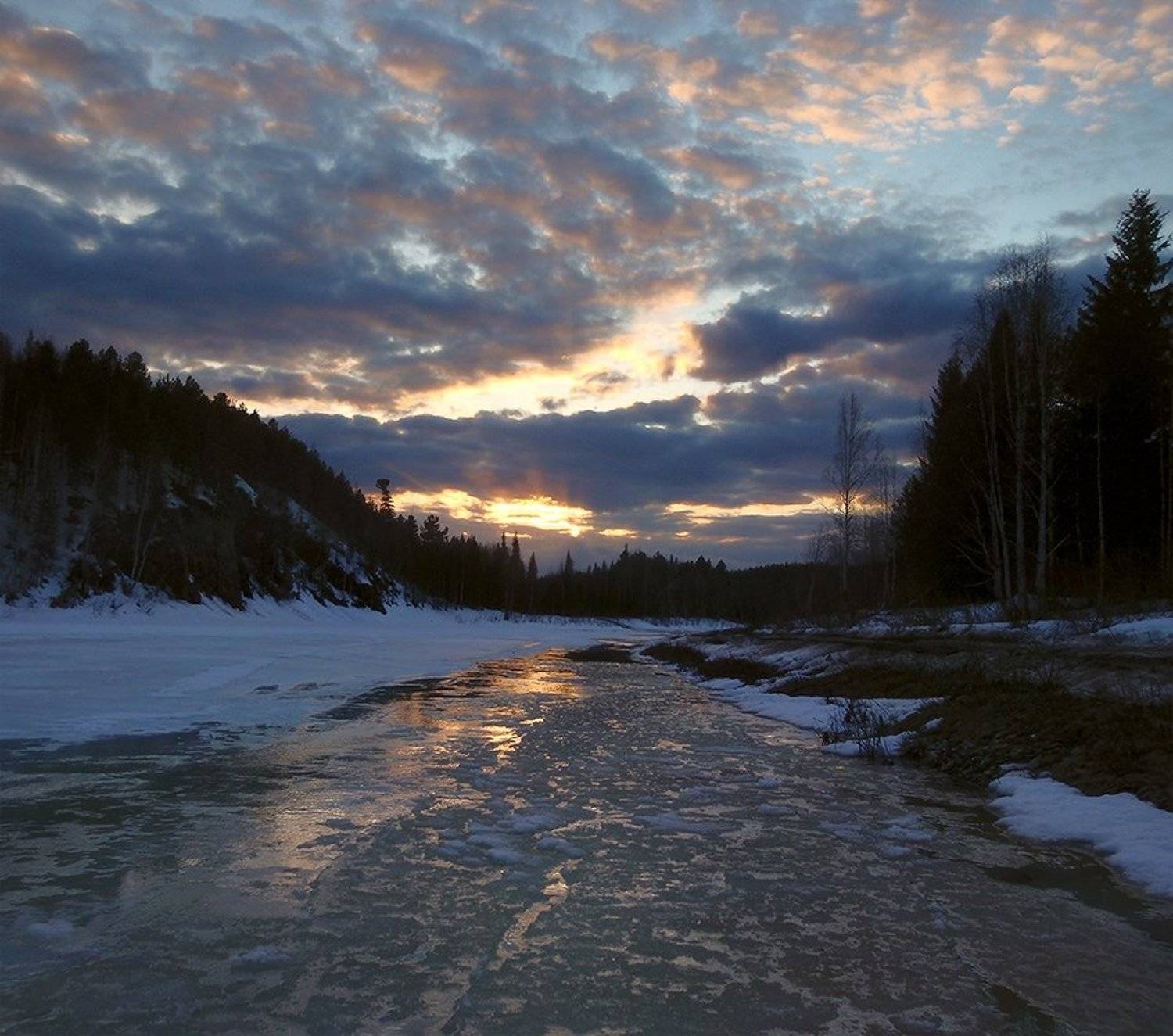 урал, закат, большая, сосьва, Alexander Gil