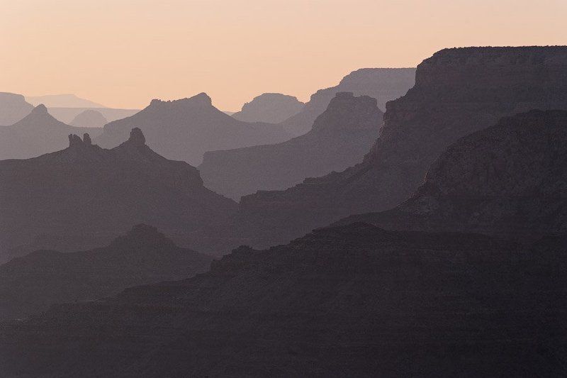 гранд-каньон, аризона, сша, 2010 Вечерний Гранд-Каньон фото превью