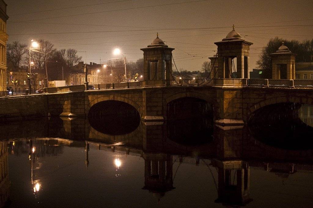 старо-калинкин мост, канал грибоедова, санкт-петербург, вечер, Алексей Смирнов