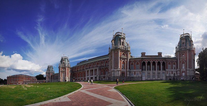 москва, панорама, царицыно, город  фото превью