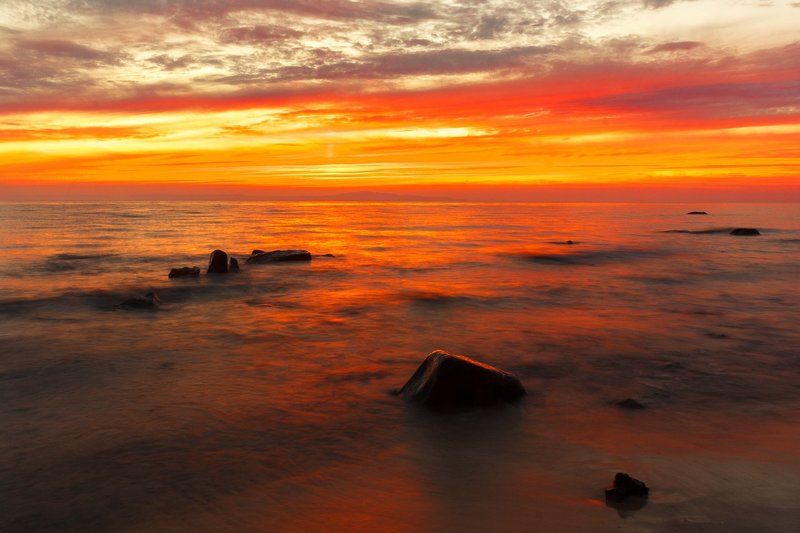 Red sunset фото превью