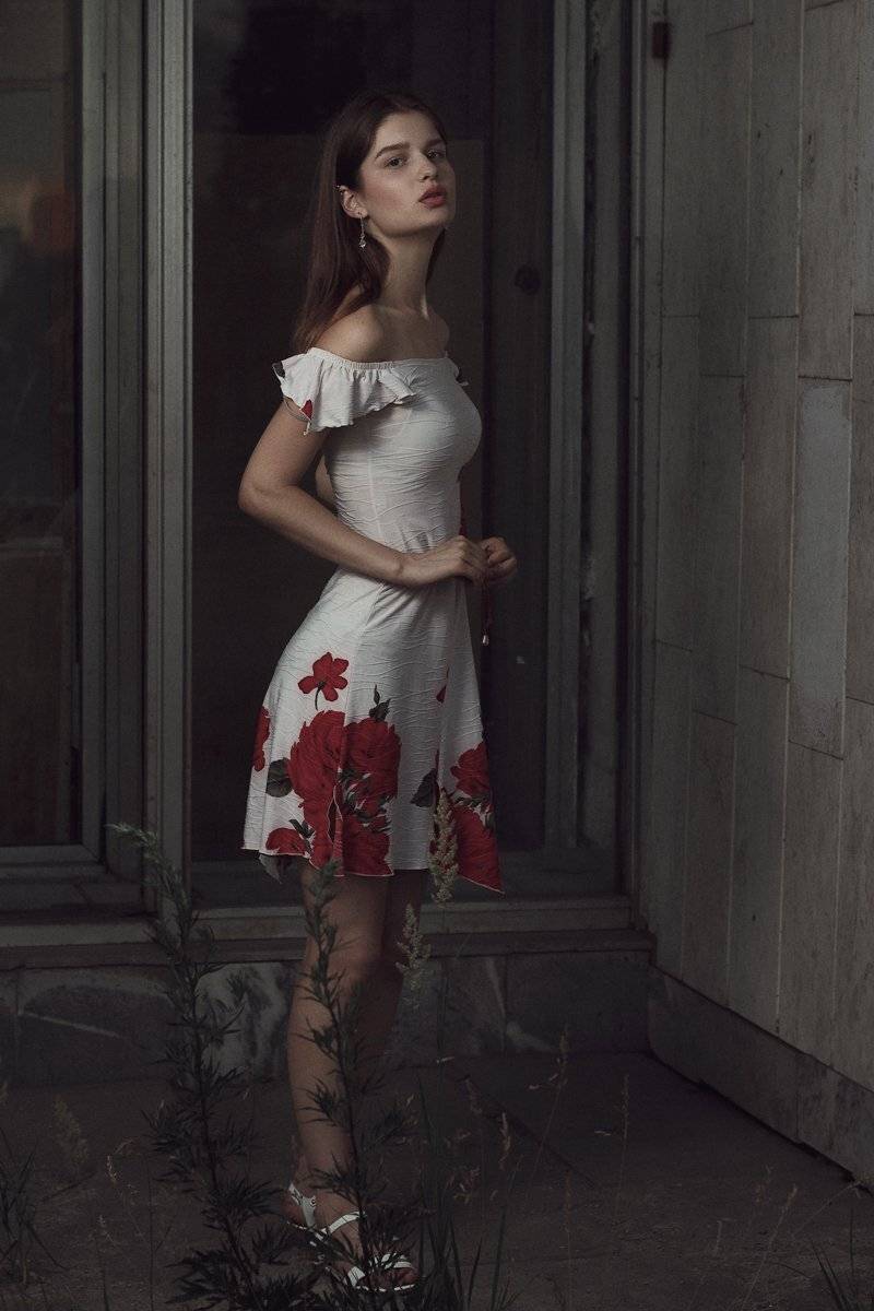 девушка, лето, платье, Иван Копченов