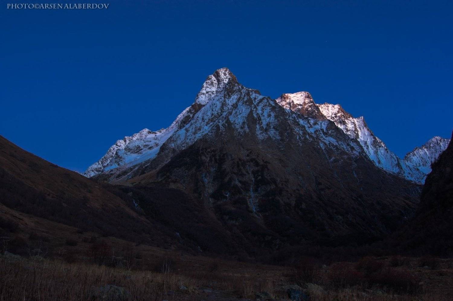 ГОРНЫЕ ВЕРШИНЫ, Горы, Карачаево-Черкесия, НОЧНАЯ СЪЁМКА, Ночь, Перевал, Северный кавказ, Снежные вершины, Ущелье, Чучхурские водопады, Арсен Алабердов