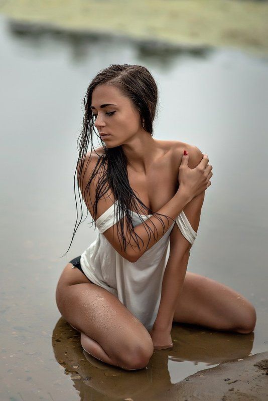 85мм, Beach, Sea, Summer, Вода, Девушка, Лето, Песок, Пляж, Река *** фото превью