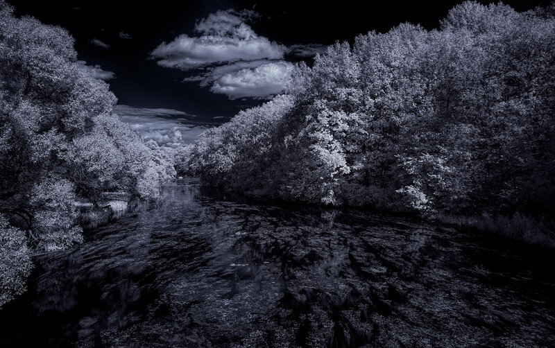 infrared, ик-фото, инфракрасное фото, инфракрасная фотография, пейзаж, лето Жарким днем фото превью