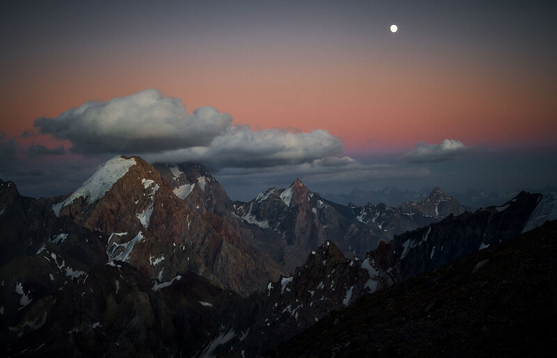 Ночь над перевалом Чимтарга. фото превью