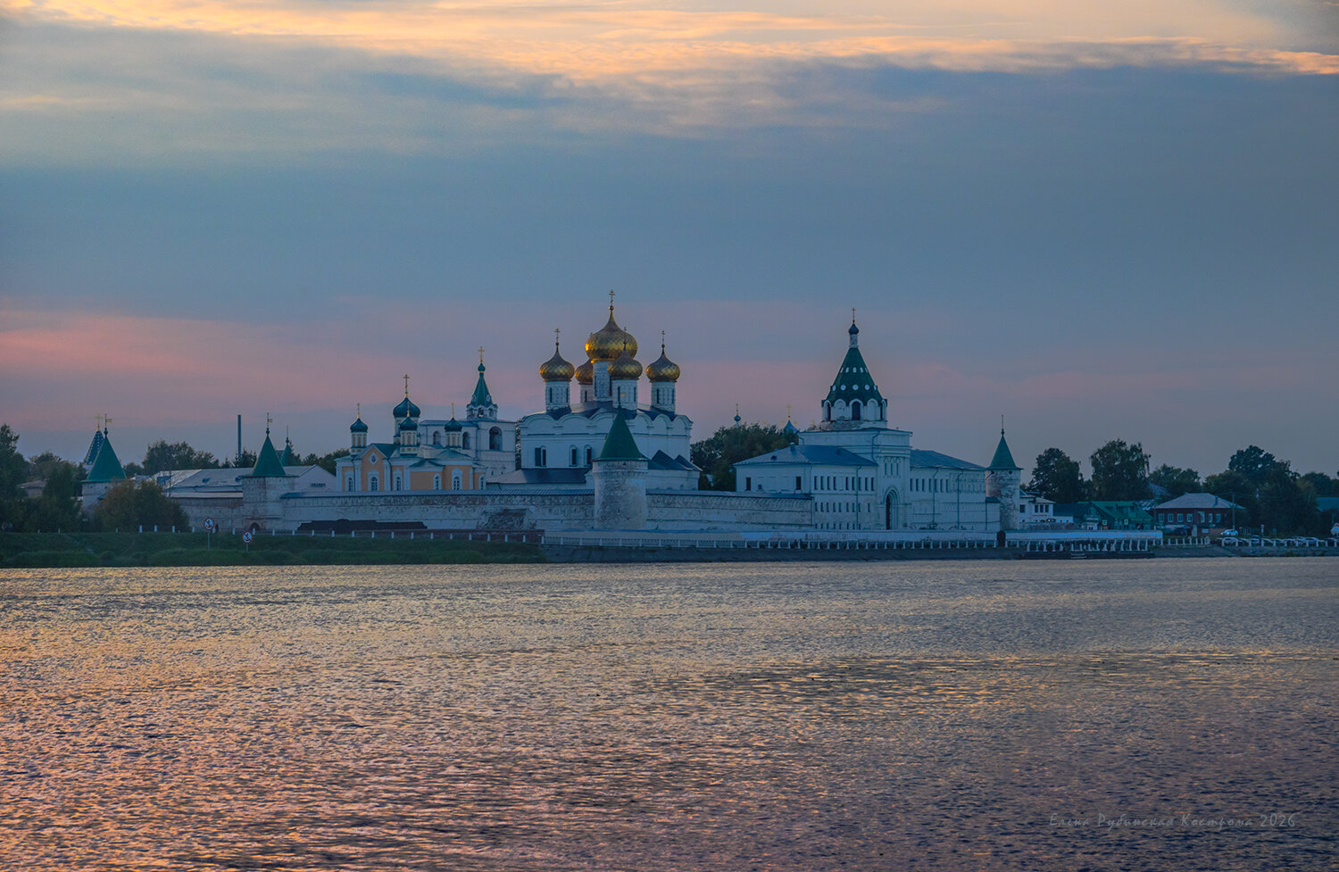 кострома, ипатьвский монастырь, река, город, архитектура, Елена Рубинская