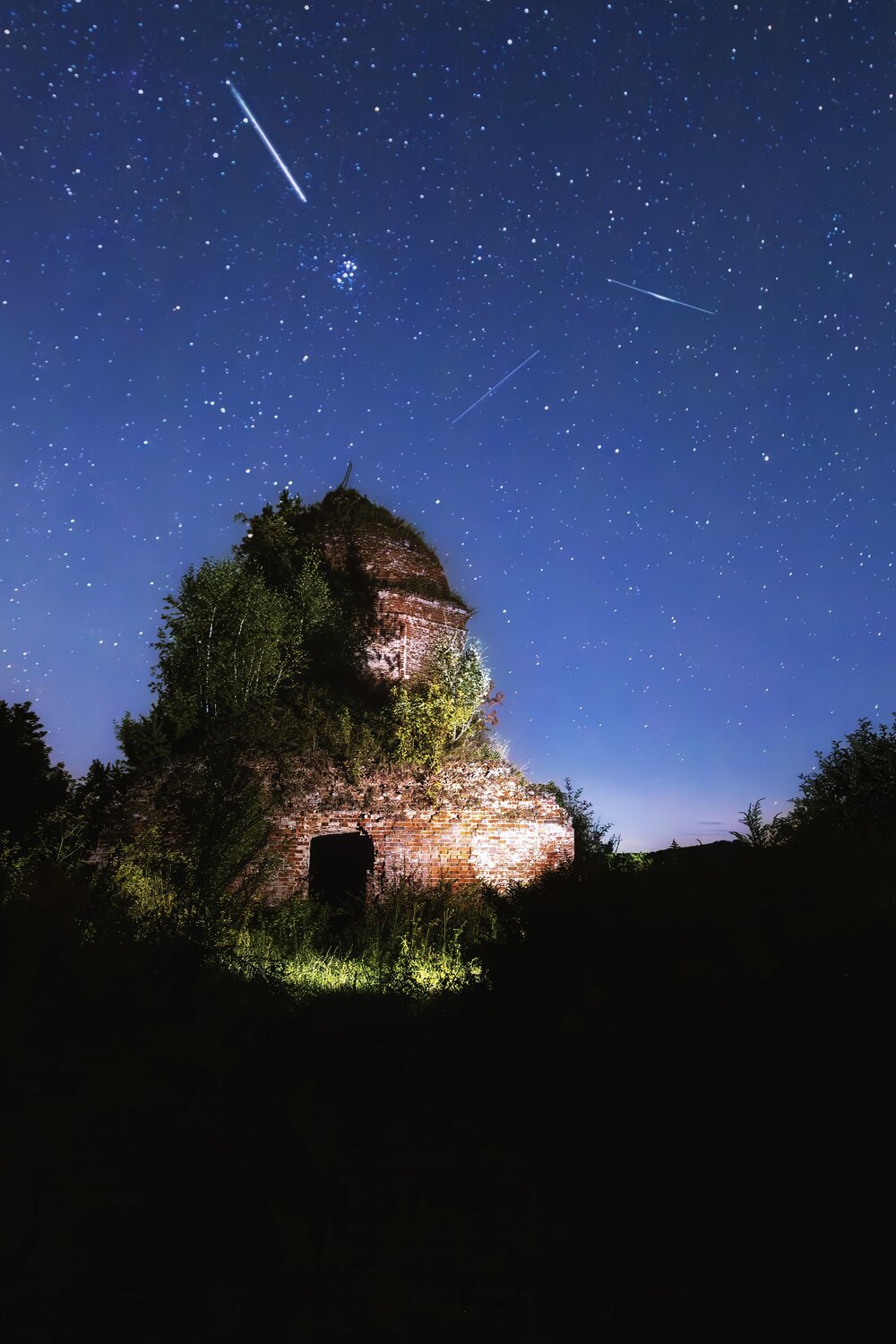 Пейзаж, Астрофото, Церковь, Природа, Звезды, Nature, Stairs, Landscape, Astrophotography, Пронин Денис