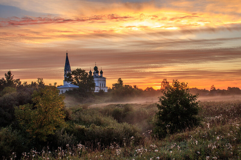 Конец лета в Осенево.Рассвет. фото превью