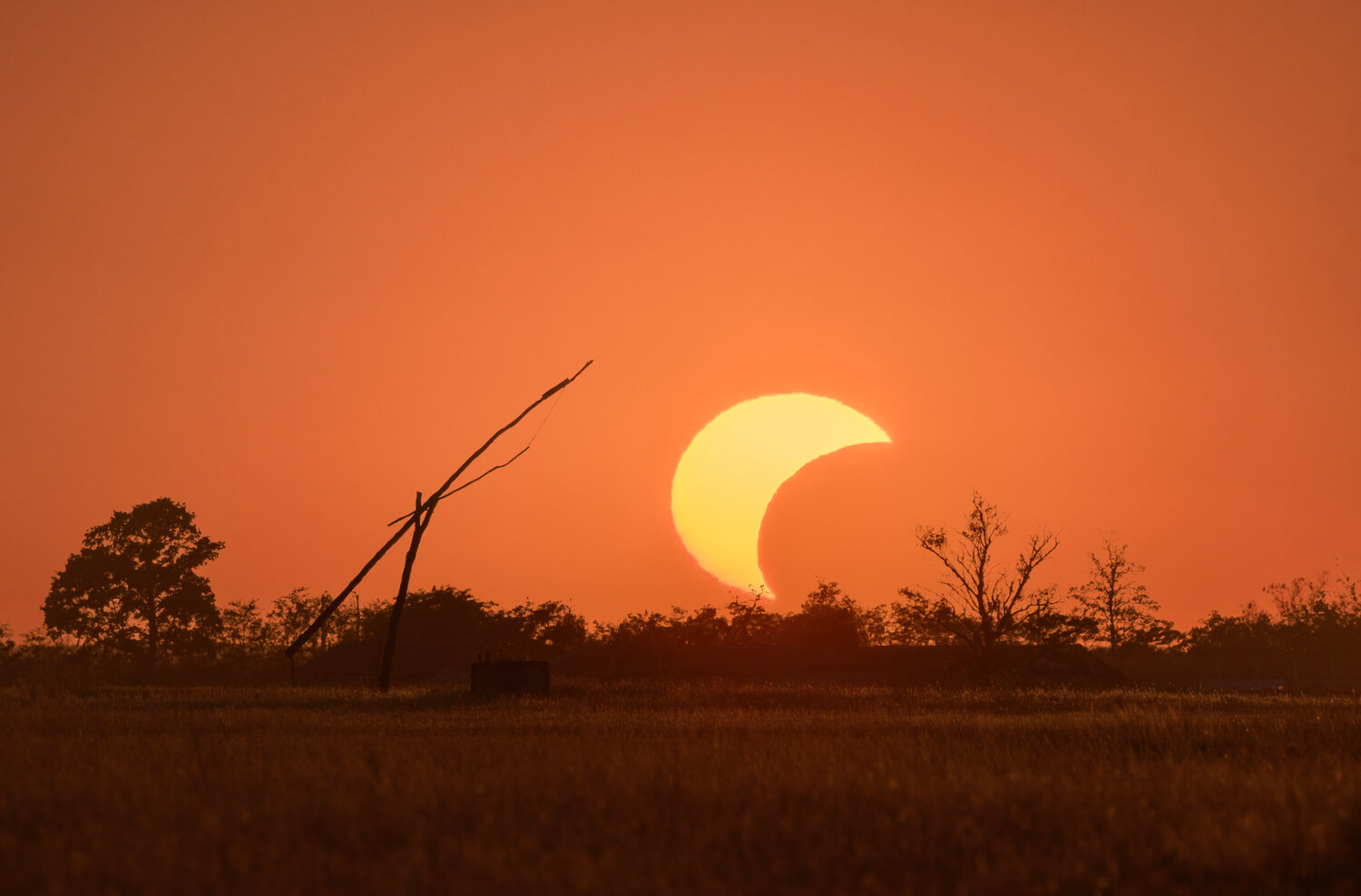 eclipse, solar eclipse, sunset, landscape, hungary, astronomy, Patrick