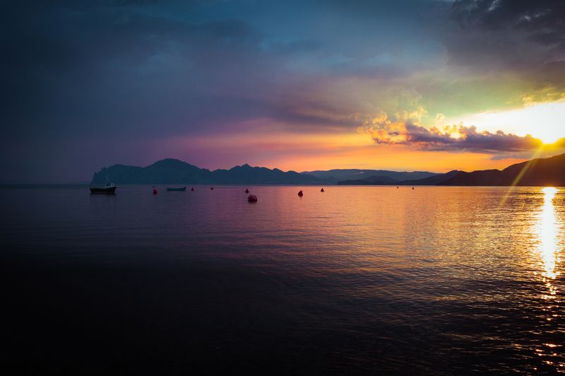 крым, закат Крымские вечера фото превью