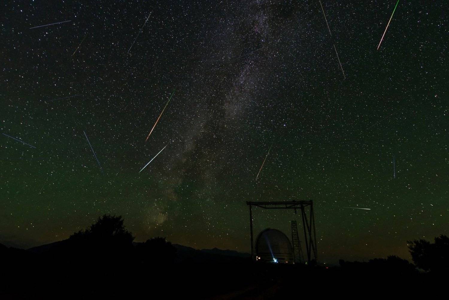 Архыз, Горы, Звёзды, Млечный путь, Ночь, Пейзаж, Персеиды, Телескоп, Алексей Яковлев