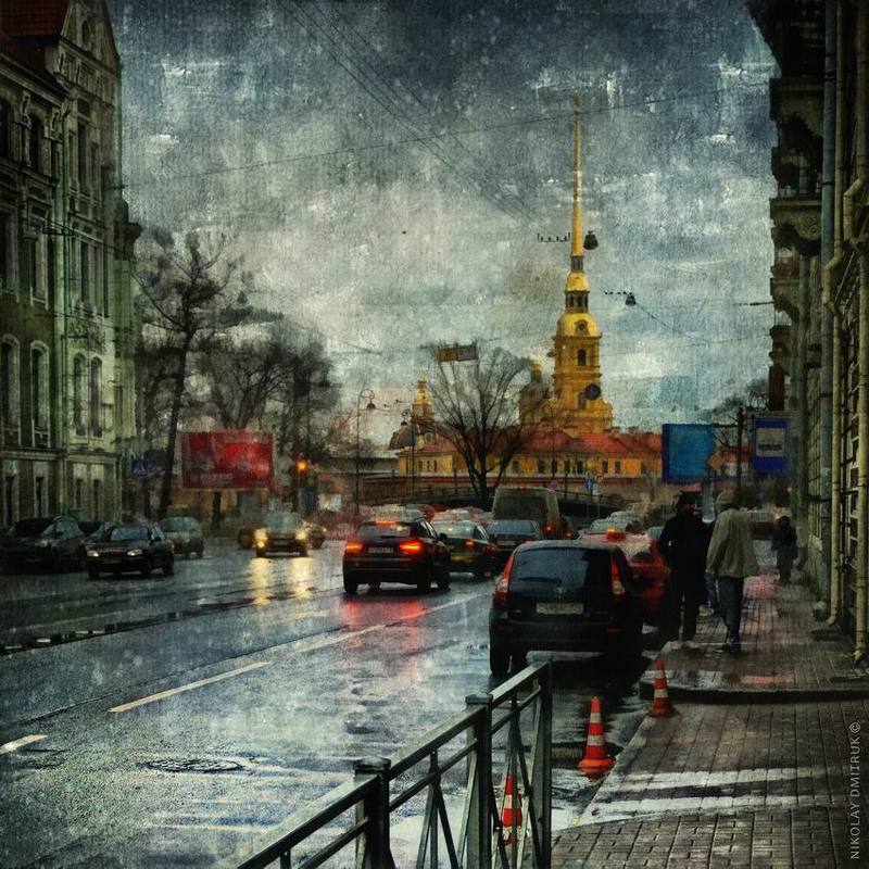 Город, Дождь, Музыка дождь. Санкт- Петербург фото превью