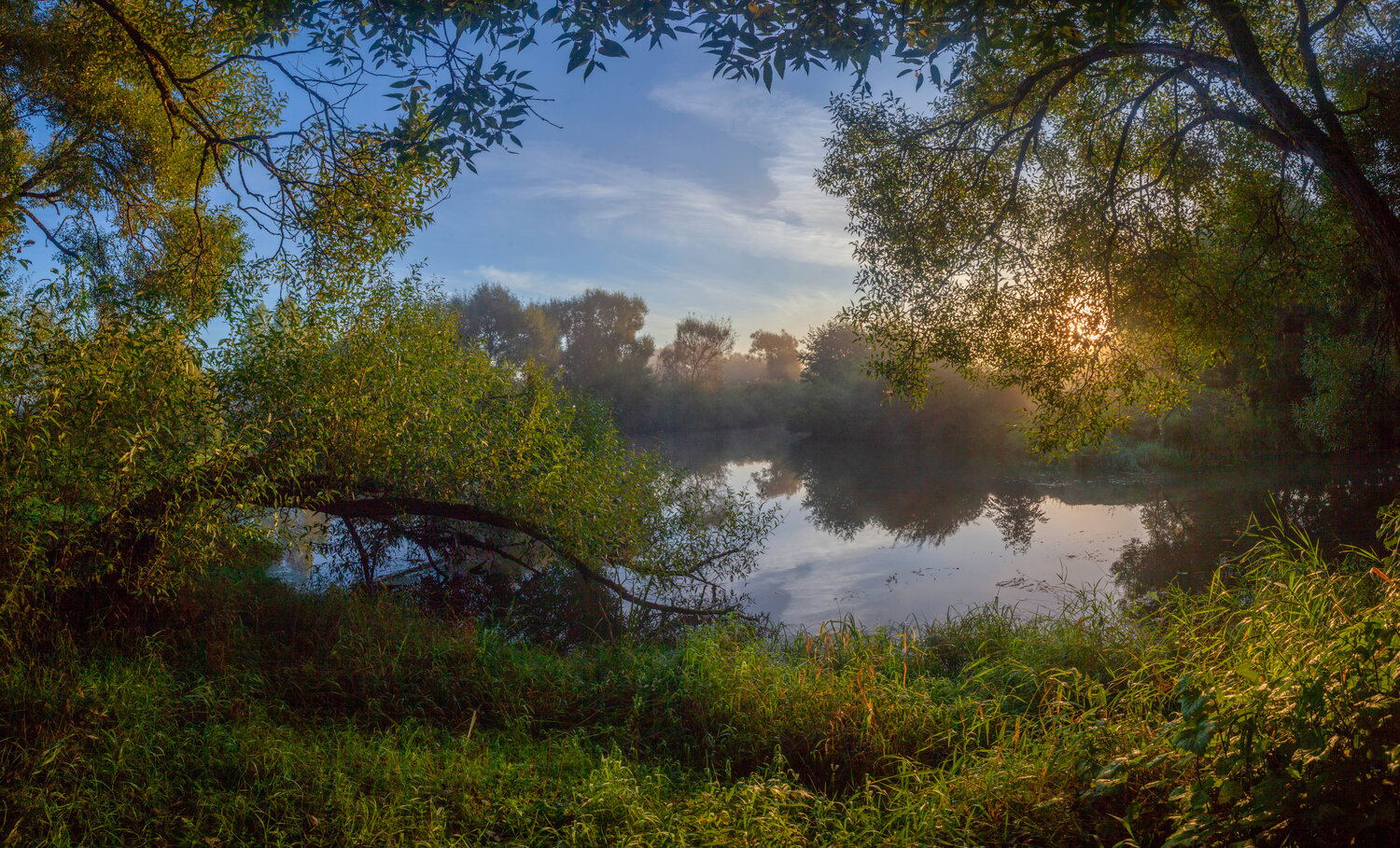 лето, река, рассвет, Свистков Александр
