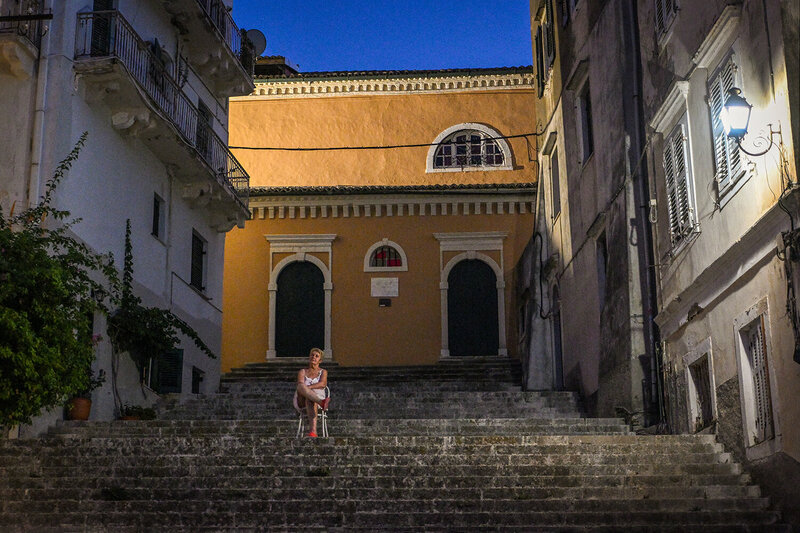 street, corfu, nikon, still life, travel, nikkor Evening in Corfu фото превью
