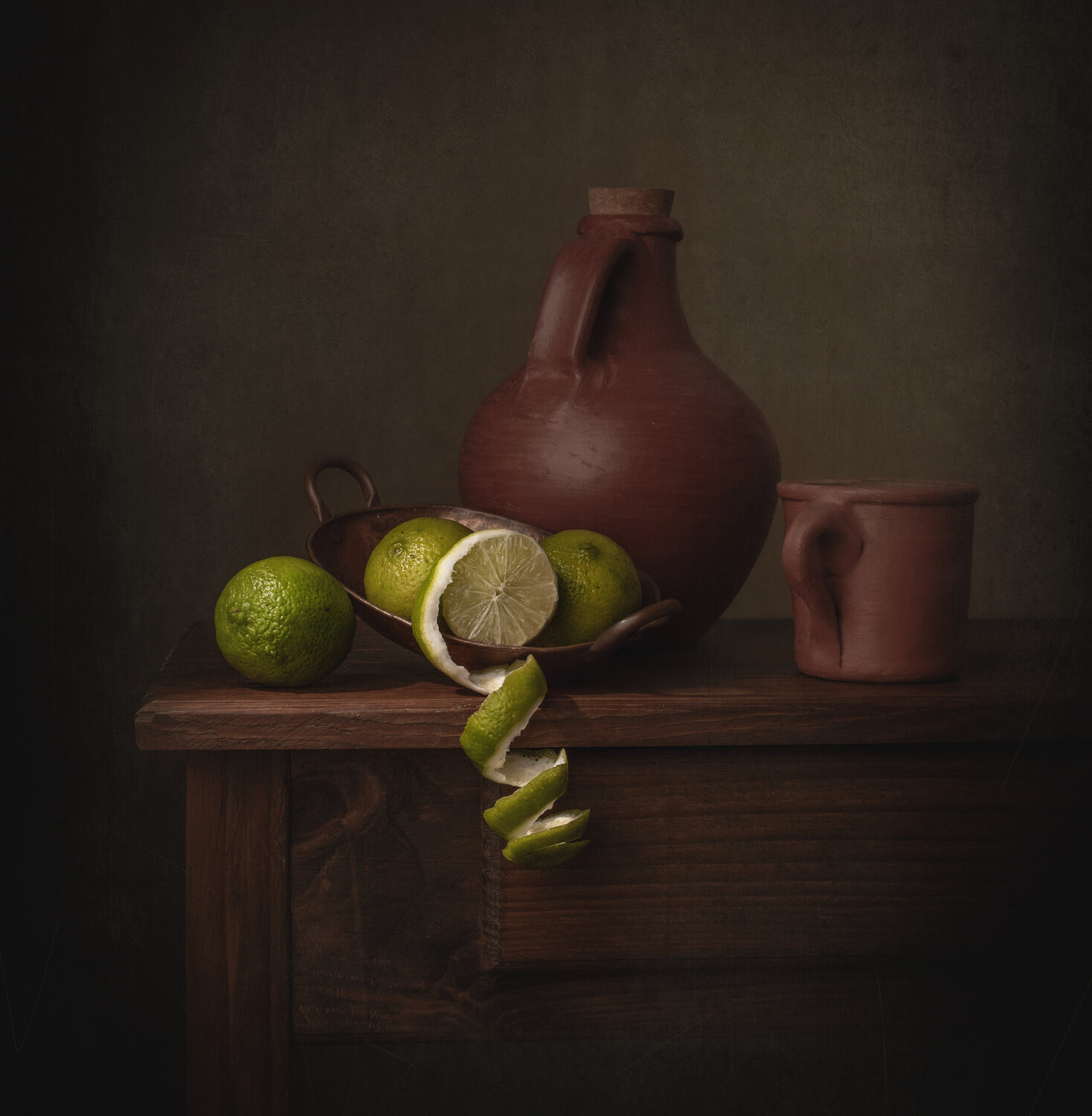 Still life, lemon, juice, light, green, texture, Maria Margareth Perfoncio