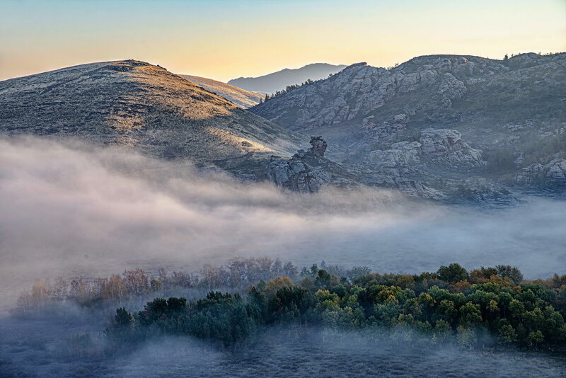горы, туман Утро в горах фото превью