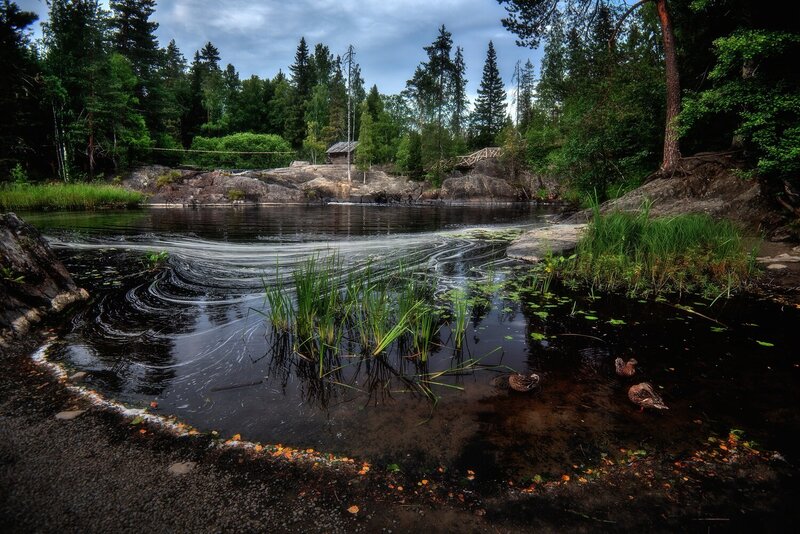 карелия, рускеала, пейзаж, природа, водоем У Рускеальских водопадов фото превью