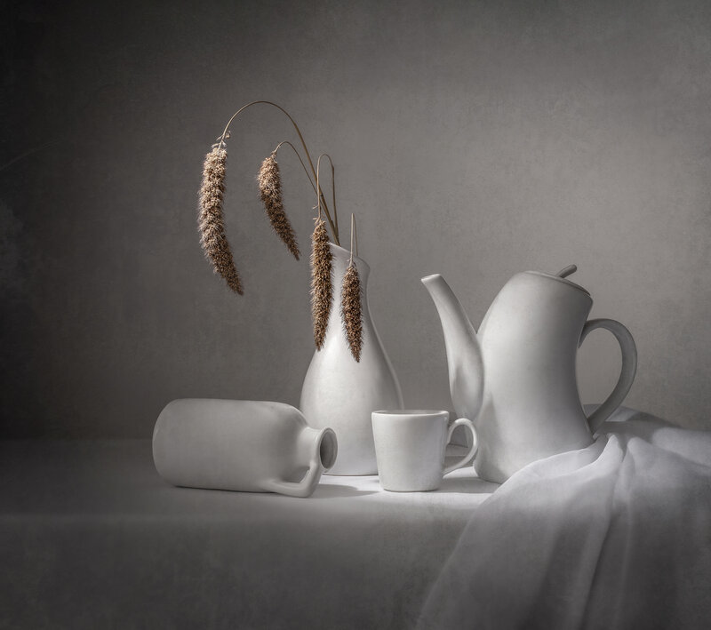 Still life, coffee, white, light, texture Dreaming of a coffee фото превью