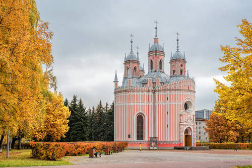 Чесменская церковь. Осенний Петербург