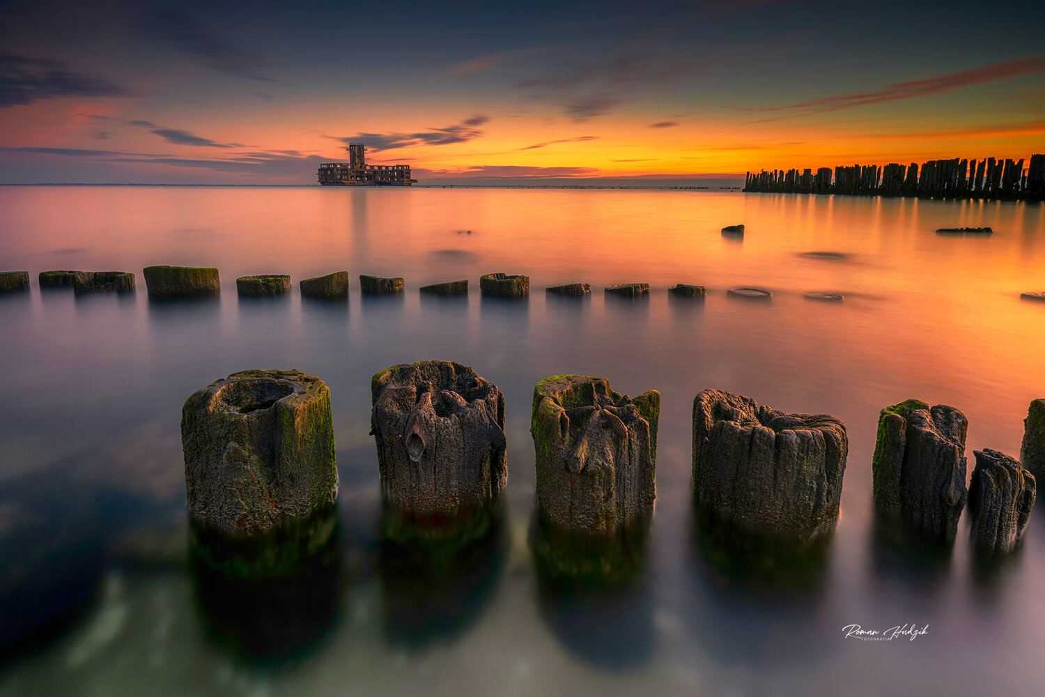 Babie Doly. Автор: Hudzik Roman Sunrise, Sea, Baltic Sea, Palisade, Landscape, Nikon, Hudzik Roman