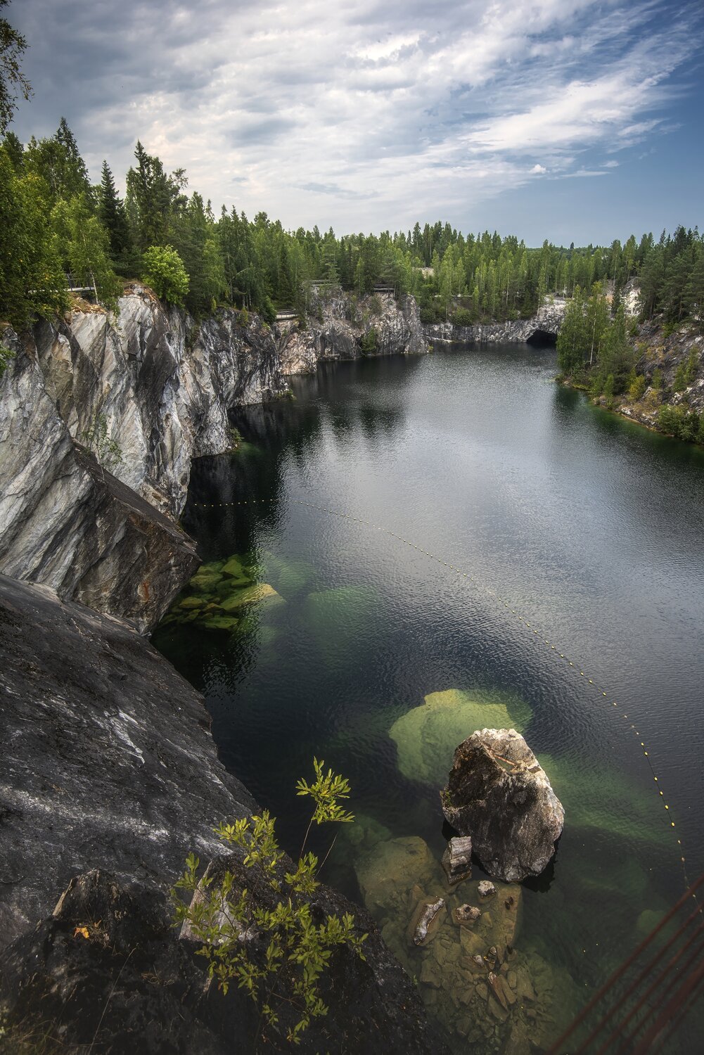 рускеала, карелия, природа, пейзаж, скалы, озеро, Алексей Никонов