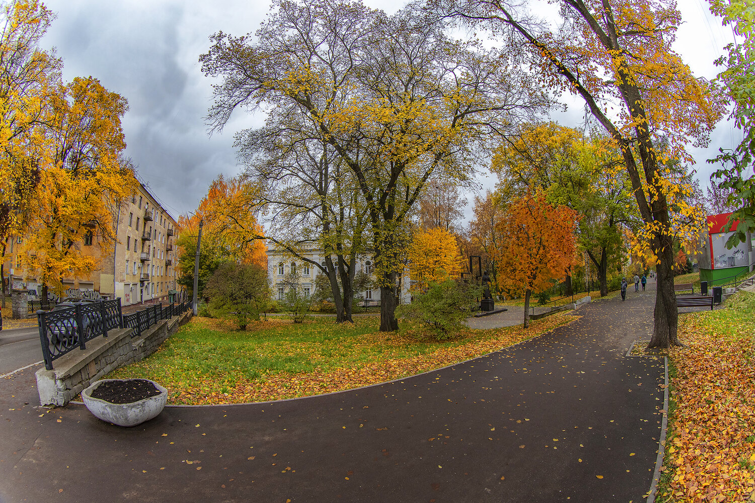 осень, листья, город, сквер, Александр Широких